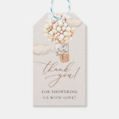 Elephant Baby Shower Geschenktasten Geschenkanhänger (Vorderseite)