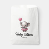 Elephant Baby Shower Geschenktütchen (Vorderseite)