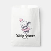 Elephant Baby Shower Geschenktütchen (Vorderseite)
