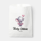 Elephant Baby Shower Geschenktütchen (Vorderseite)