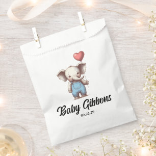 Elephant Baby Shower Geschenktütchen