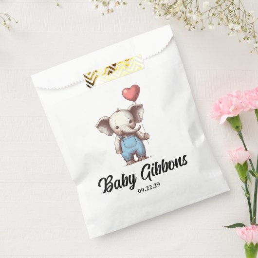 Elephant Baby Shower Geschenktütchen (Versiegelt)