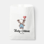 Elephant Baby Shower Geschenktütchen (Vorderseite)