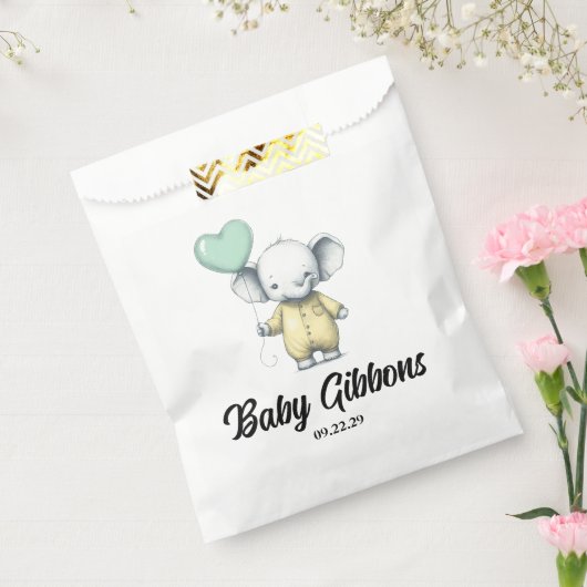 Elephant Baby Shower Geschenktütchen (Versiegelt)