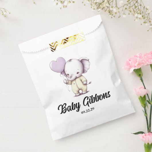 Elephant Baby Shower Geschenktütchen (Versiegelt)