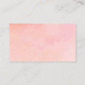 Elephant Baby Shower Girl Diaper Raffle Ticket Begleitkarte (Rückseite)