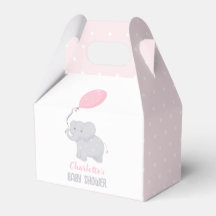 Elephant Baby Shower Girl Niedlich Favor Box