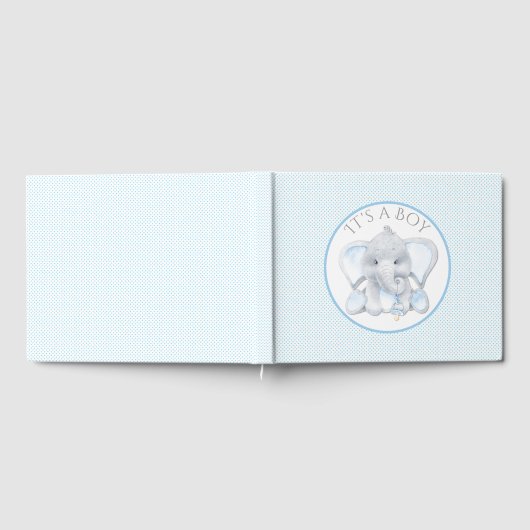 Elephant Baby Shower Guest Book Gästebuch (Voll)