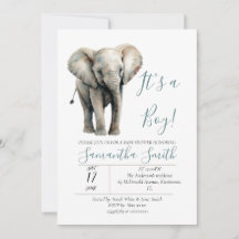 Elephant Baby Shower ist ein Kinderthema