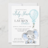 ELEPHANT, BABY SHOWER, JUGENDUSCHE, SEIN JUNGE (Vorderseite)