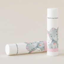 Elephant Baby Shower Lip Balm Favoriten