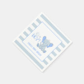 Elephant Baby Shower Napkin - Es ist ein Junge - C Serviette (Ecke)