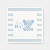 Elephant Baby Shower Napkin - Es ist ein Junge Serviette (Vorderseite)