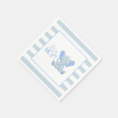 Elephant Baby Shower Napkin - Es ist ein Junge Serviette (Ecke)