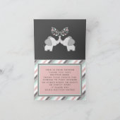 Elephant Baby Shower Niedlich Pink & Gray Vielen D (Innenseite)