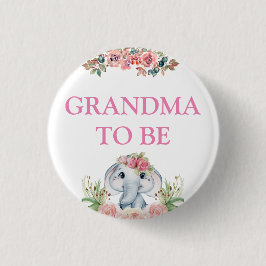 Elephant Baby Shower Oma zu sein Button