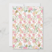 Elephant Baby Shower Parade Einladung (Rückseite)