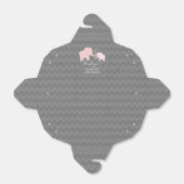 Elephant Baby Shower Pink und Gray Favor Box Geschenkschachtel (Ungefaltet)