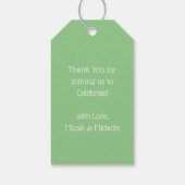 Elephant Baby Shower Safari Geschenkanhänger (Rückseite)