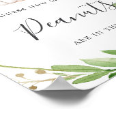 Elephant Baby Shower schätzt wie viele Erdnüsse Poster (Ecke)