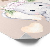 Elephant Baby Shower schätzt wie viele Poster (Ecke)