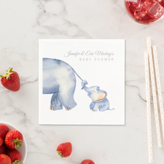 Elephant Baby Shower Serviette (Beispiel)