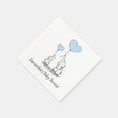 Elephant Baby Shower Serviette (Ecke)