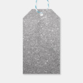 Elephant Baby Shower Silver Vielen Dank Geschenkanhänger (Rückseite)