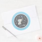 Elephant Baby Shower Sticker, Elephant Sticker (Umschlag)