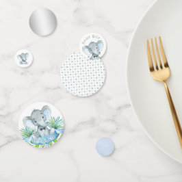 Elephant Baby Shower Table Confetti Konfetti