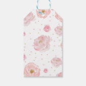 Elephant Baby Shower Über den Pop Gefallen Geschen Geschenkanhänger (Rückseite)