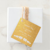 Elephant Baby Shower Vielen Dank Geschenkanhänger (Mit Box)