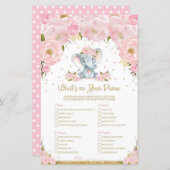 Elephant Baby Shower Was ist auf deinem Handyspiel (Vorne/Hinten)