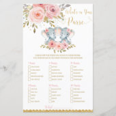 Elephant Baby Shower Was ist in Ihrem Purse Game? (Vorderseite)