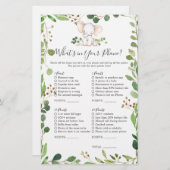 Elephant Baby Shower Was ist in Ihrem Telefon? (Vorne/Hinten)