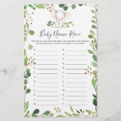 Elephant Baby Showname Race Game (Vorderseite)