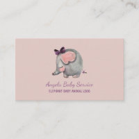 Elephant Baby sitter Pink Daycare Teacher Tier
