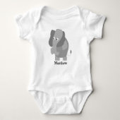Elephant Baby Strampler (Vorderseite)
