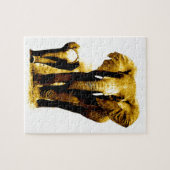 Elephant & Baby - Tiere Art Puzzle (Horizontal)