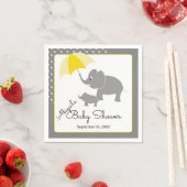 Elephant & Baby, Umbrella Baby Dusche Serviette (Beispiel)