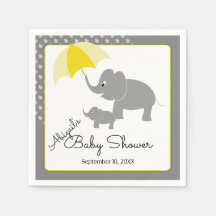 Elephant & Baby, Umbrella Baby Dusche