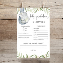 Elephant Baby Vorhersagen Ratschläge Grüngold