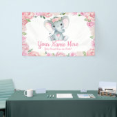 Elephant Backdrop Table Decor, Bannersignierung De Banner (Messeveranstaltung)