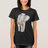 Elephant Baker Rolling Button T-Shirt (Vorderseite)