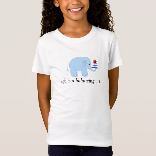 Elephant Balancing Act T-Shirt (Vorderseite)