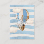 Elephant Balloon Baby Books Enclosure Card Begleitkarte (Rückseite)