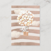 Elephant Balloon Baby Books Enclosure Card Begleitkarte (Rückseite)