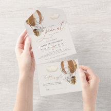 Elephant Balloon Baby Dusche in einer Einladung