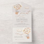 Elephant Balloon Baby Dusche in einer Einladung (Innen Boden)