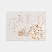 Elephant Balloon Baby Shower Fleece Blanket (Vorderseite (Horizontal))